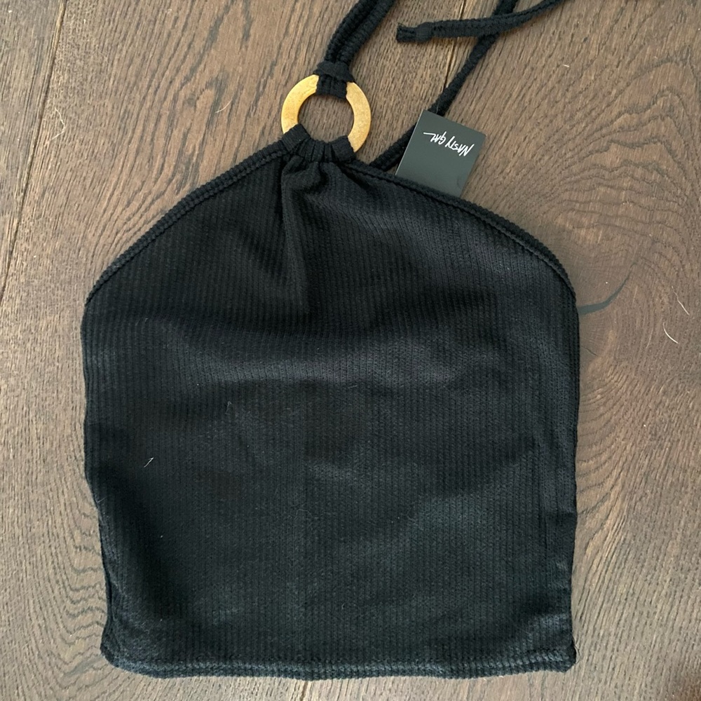 Black Nasty Gal halter top